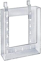 Azar Displays 252344 6.25" W X 1.25" D X 7.875" H Bi-Fold Size Slatwall Brochure Holder (10 Pack)