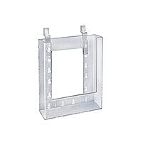 Azar Displays 252344 6.25" W X 1.25" D X 7.875" H Bi-Fold Size Slatwall Brochure Holder (10 Pack)