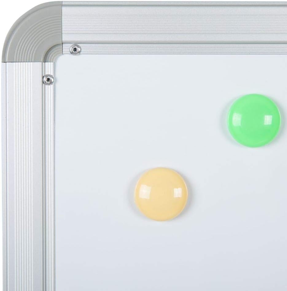 Flash Furniture HERCULES Series Double-Sided Mobile White Board With Pen Tray, 64-3/4inH x 64-1/4inW x 20inD, White