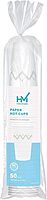 Highmark Paper Hot Cups, 16 Oz, Printed White, Pack Of 50