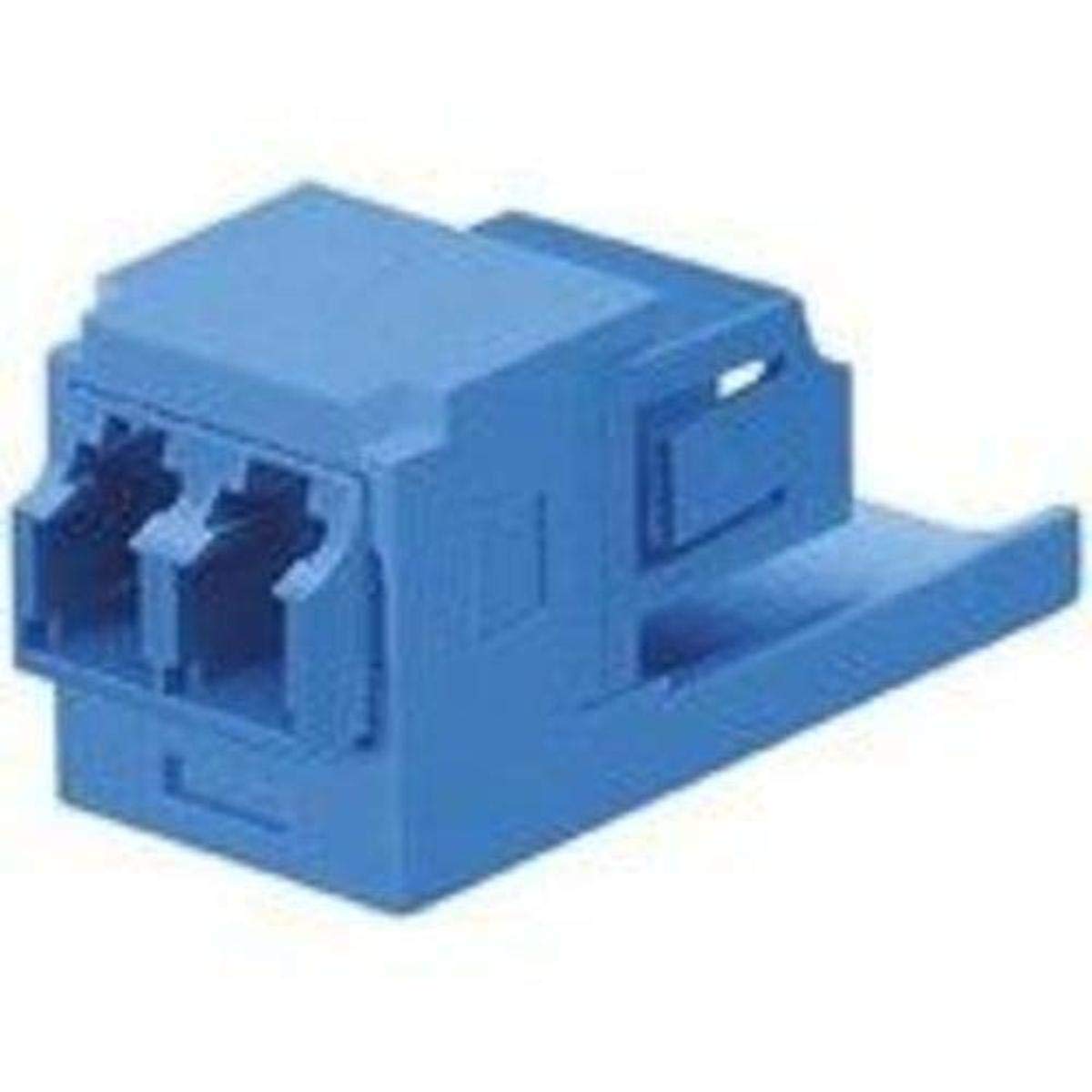 Panduit CMDSLCZBU Single-Mode Adapter Module with Zirconia Ceramic Split Sleeve, Blue