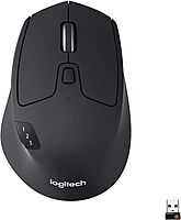 Logitech M720 Triathlon Multi-Device Wireless Mouse, Black/Gray, 910-004790