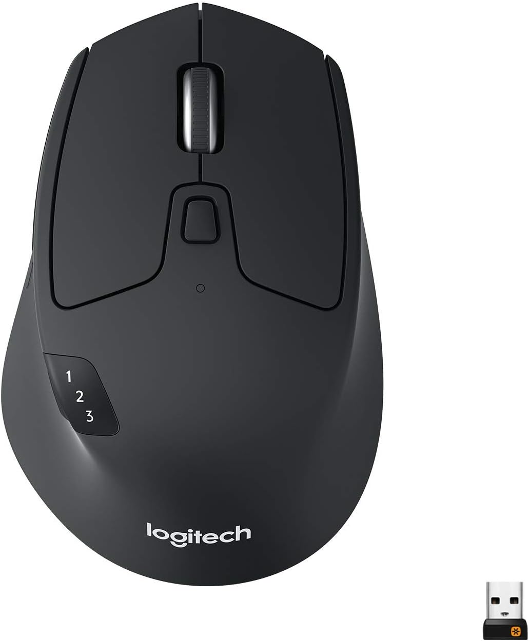 Logitech M720 Triathlon Multi-Device Wireless Mouse, Black/Gray, 910-004790