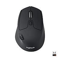 Logitech M720 Triathlon Multi-Device Wireless Mouse, Black/Gray, 910-004790