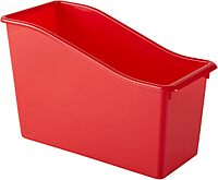 Office Depot® Brand Plastic Book Bin, 7-1/2"H x 11-1/2"W x 5-1/2"D, Assorted Colors