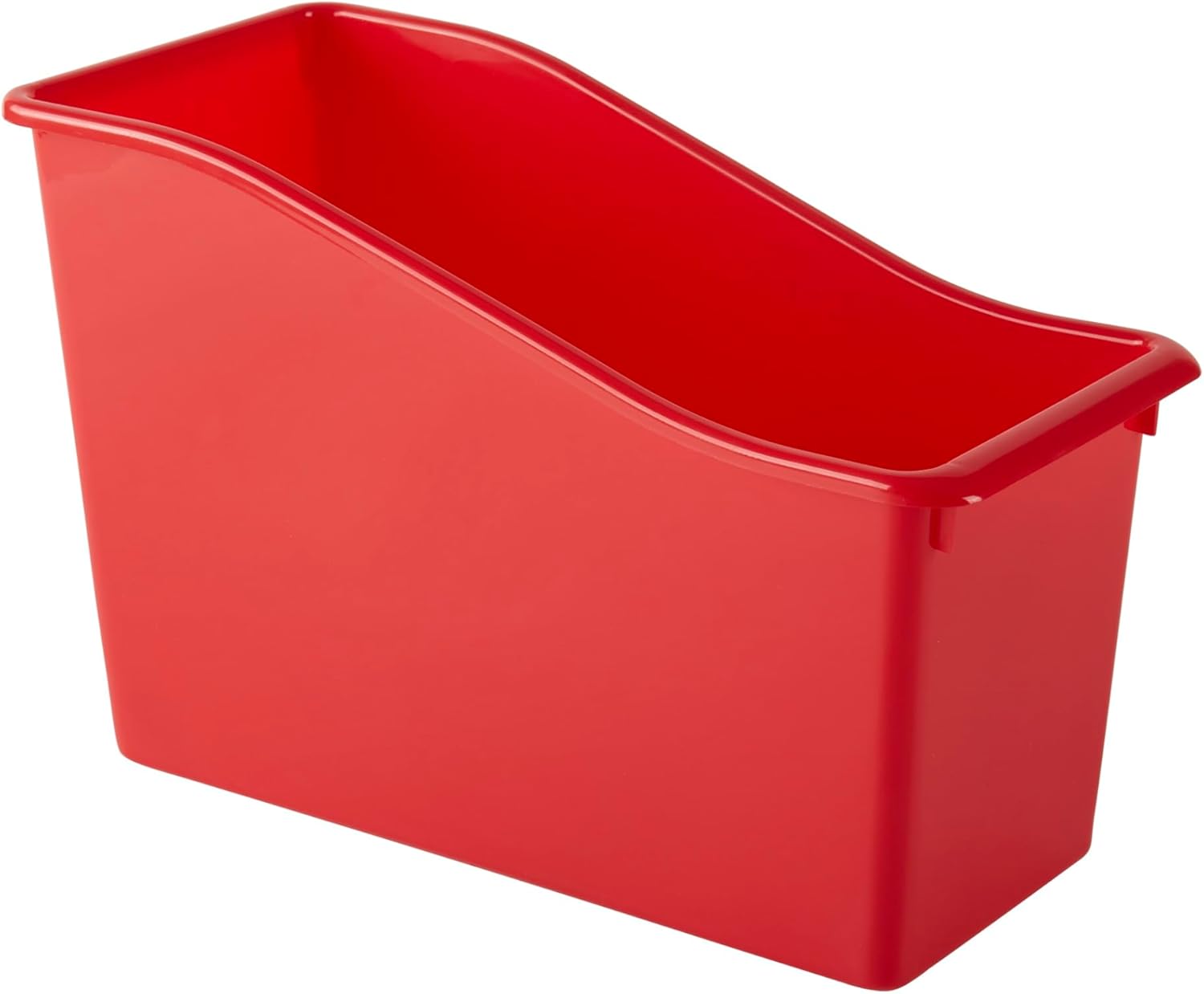 Office Depot® Brand Plastic Book Bin, 7-1/2"H x 11-1/2"W x 5-1/2"D, Assorted Colors
