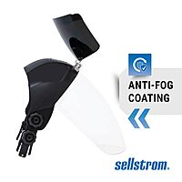 SELLSTROM Safety Face Shield with Universal Hard Hat Slot Adapter, Clear Anti-Fog Polycarbonate