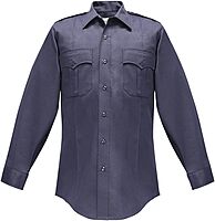 FLYING CROSS Duro Poplin Long Sleeve Shirt with Sewn-In Creases