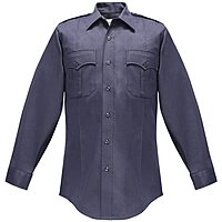 FLYING CROSS Duro Poplin Long Sleeve Shirt with Sewn-In Creases