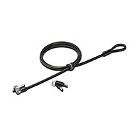 Kensington N17 Keyed Laptop Lock for Dell Devices - 6 ft Cable - Keyed Lock - Black, Silver - Carbon Steel - For Notebook, Tablet