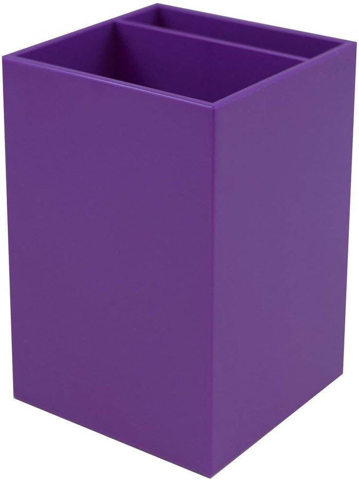 JAM PAPER Plastic Pen Holder - Desktop Pencil Cup