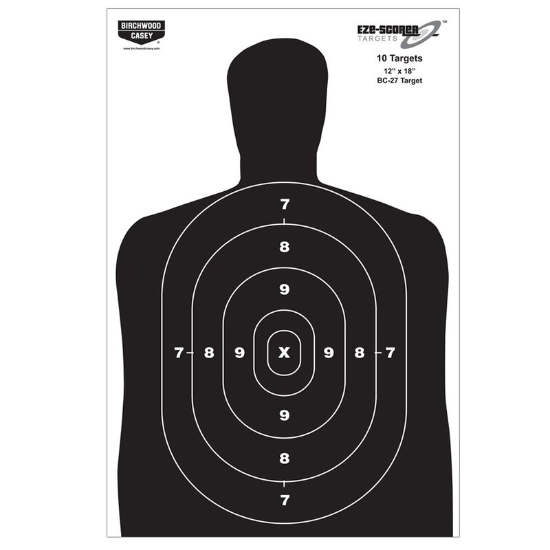 Birchwood Casey Eze-Scorer BC-27 High-Contrast Silhouette Paper Targets