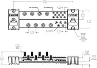 Blue Sea Systems 1992 PowerBar 1000 Stud with Cover, 8 x 5/16"