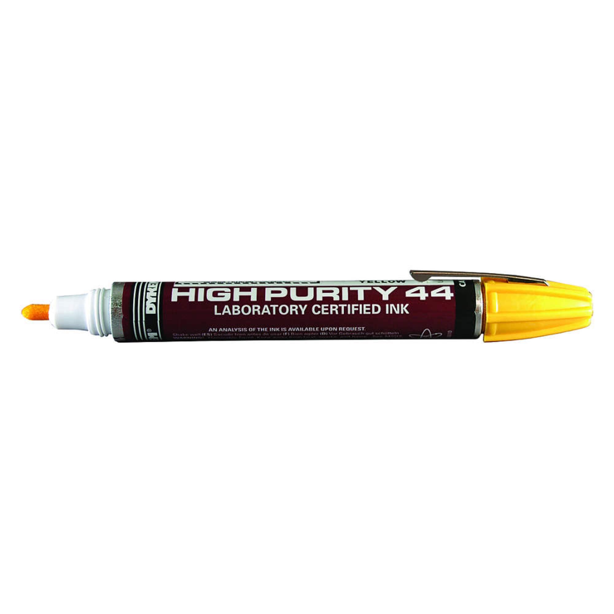 Dykem 49167 Yellow Medium Marking Pen - 44916 [PRICE is per EACH]