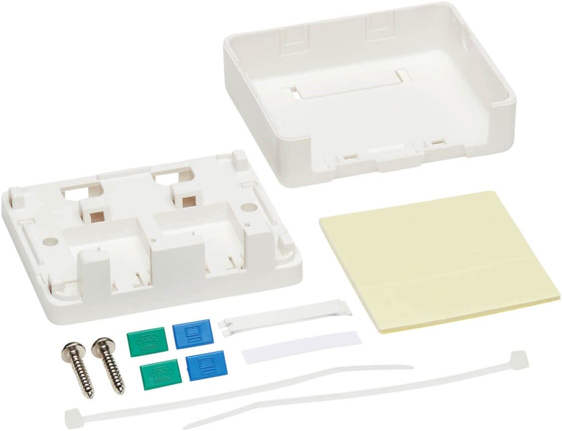 Tripp Lite Keystone Jack Surface Mount Box, White