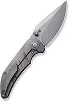 WE KNIFE Framelock Folding Knife CPM-20CV Stonewash Titanium Handle