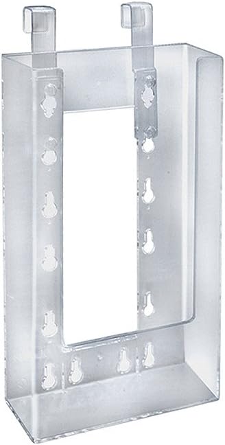 Azar Displays Medium Molded Lottery Box With Pocket, 17inH x 5-1/2inW x 7-3/4inD, White