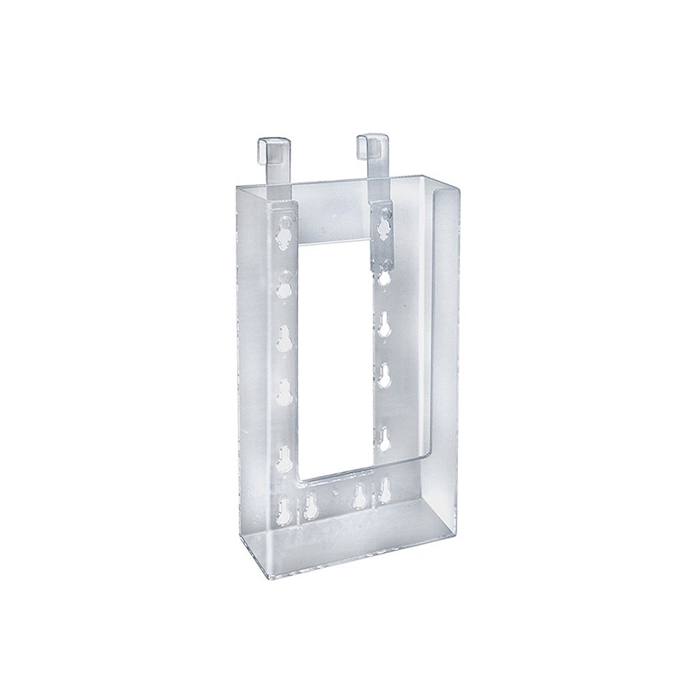 Azar Displays Medium Molded Lottery Box With Pocket, 17inH x 5-1/2inW x 7-3/4inD, White