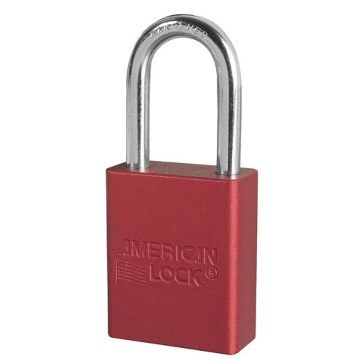 Master Lock A1106KARED Keyed Alike Aluminum Red Safety Padlock with 1/4" x 1-1/2" Shackle (Pack of 6)
