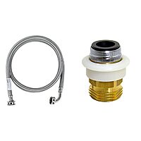 Certified Appliance Accessories Washing Machine Hose, 6 Feet, PVC Core with Premium Braided Stainless Steel, silver/pewter