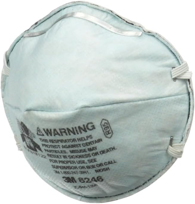 3M 8246 Household Cleanser Odor Respirator,R95 Non-Valved, Disposable Respirator, 1-Pack