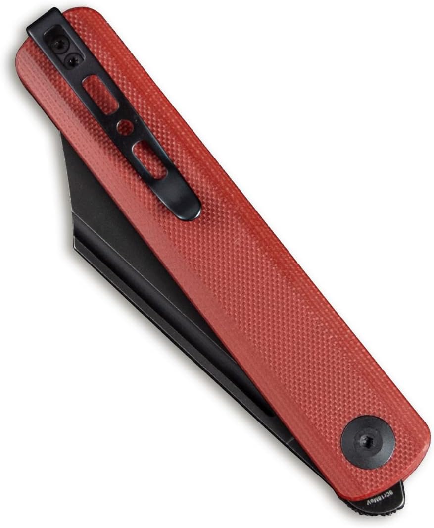 SENCUT Bronte Folding Pocket Knife with Front Flipper, 3.38 Inch 9Cr18MoV Reverse Tanto Blade