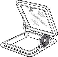 TACO Marine V30-0748B8-2 Hatch Tape - 1/4" x 3/4" x 8', Black