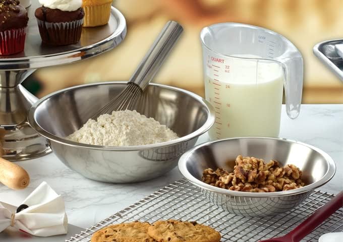 Winco 20 Quart Stainless Steel Mixing Bowl for Commercial Use