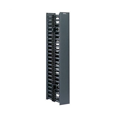 Panduit WMPVHC45E Vertical Cable Manager, Black, 45 RU