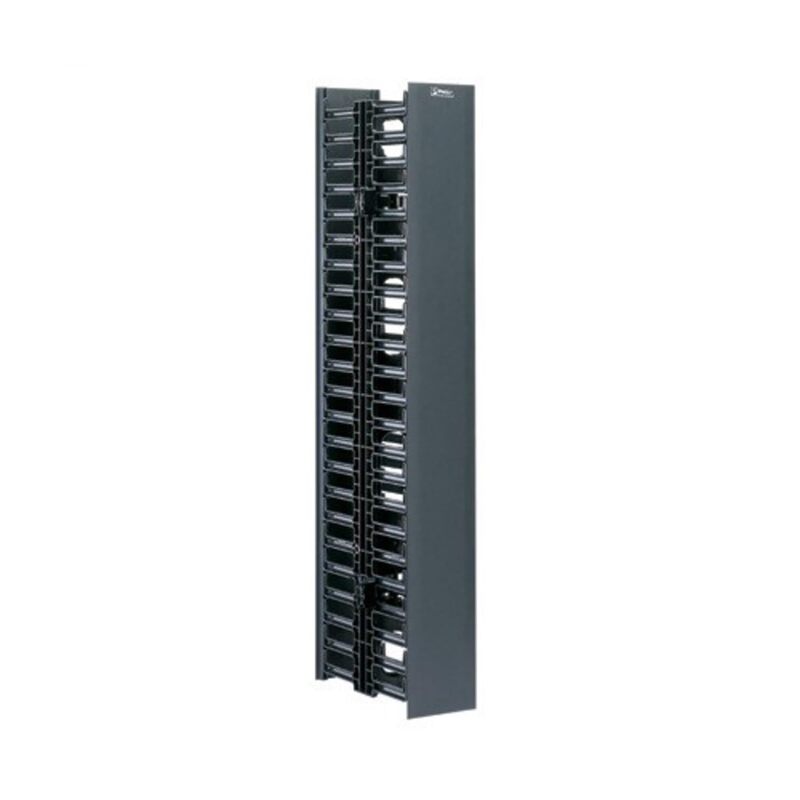 Panduit WMPVHC45E Vertical Cable Manager, Black, 45 RU