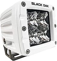 Black Oak 2" Marine LED Pod Light - Spot Optics - White Housing - Pro Series 3.0