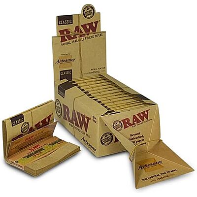 Papeles artesano RAW 1 1/4 - Caja (20 pzas)
