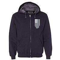 THIN BLUE LINE USA Full-Zip Hoodie - Honor & Respect
