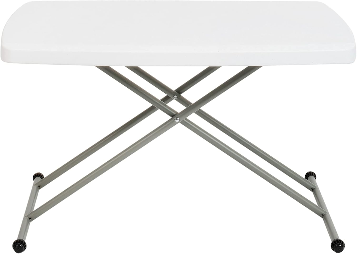 Flash Furniture Elon Folding Table - Granite White - Height Adjustable - 30 Inch - TV Tray