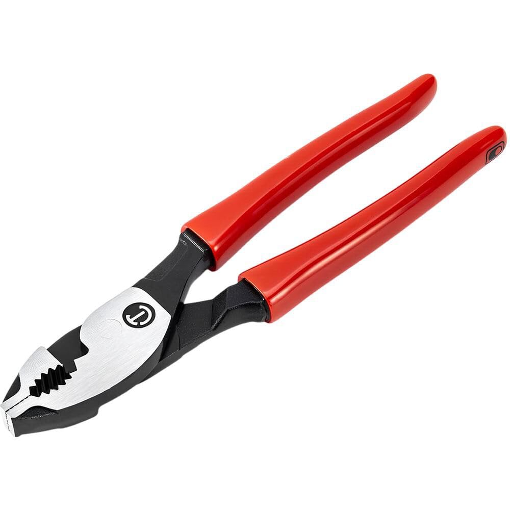 Crescent Z2 Dipped Handle Slip Joint Pliers - Plumbing, Home Improvement Hand Tool with Comfort Grip - 8" - HTZ28