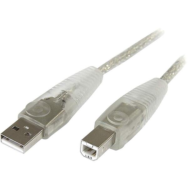 StarTech.com Transparent USB 2.0 Cable - A to B - 6 ft (USB2HAB6T)