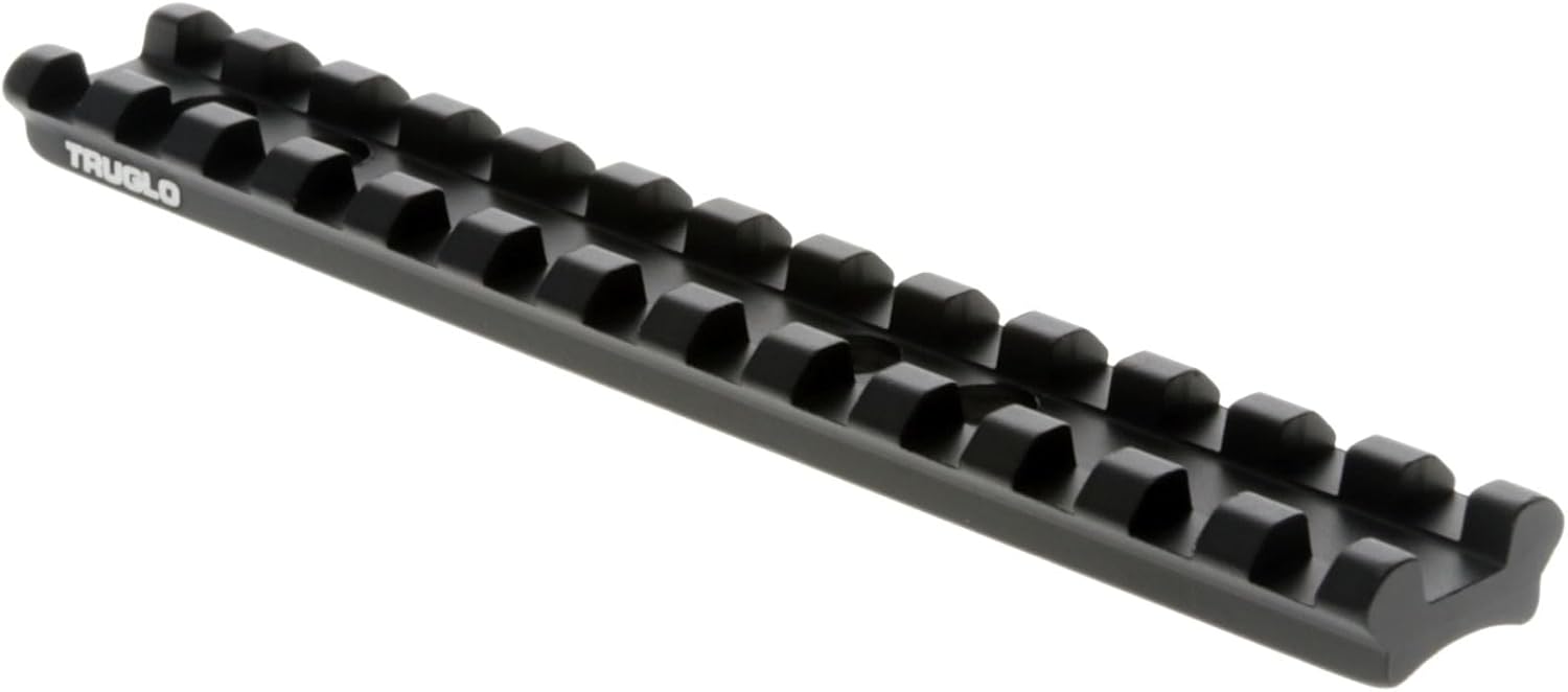 TruGlo Tactical Hunting Shooting Durable Aluminum Mounting Picatinny Optic Rail Compatible with Picatinny & Weaver-Style