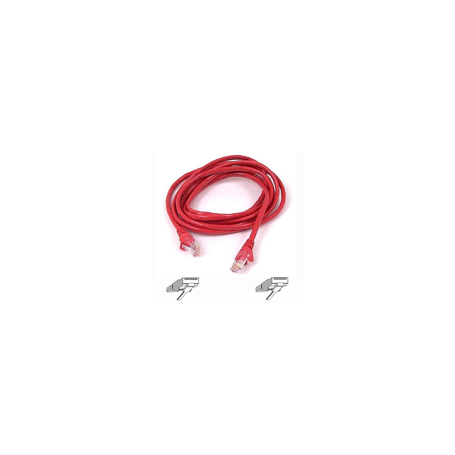 Belkin Cable,CAT6,UTP,RJ45M/M,10',RED,Patch,SNAGLESS