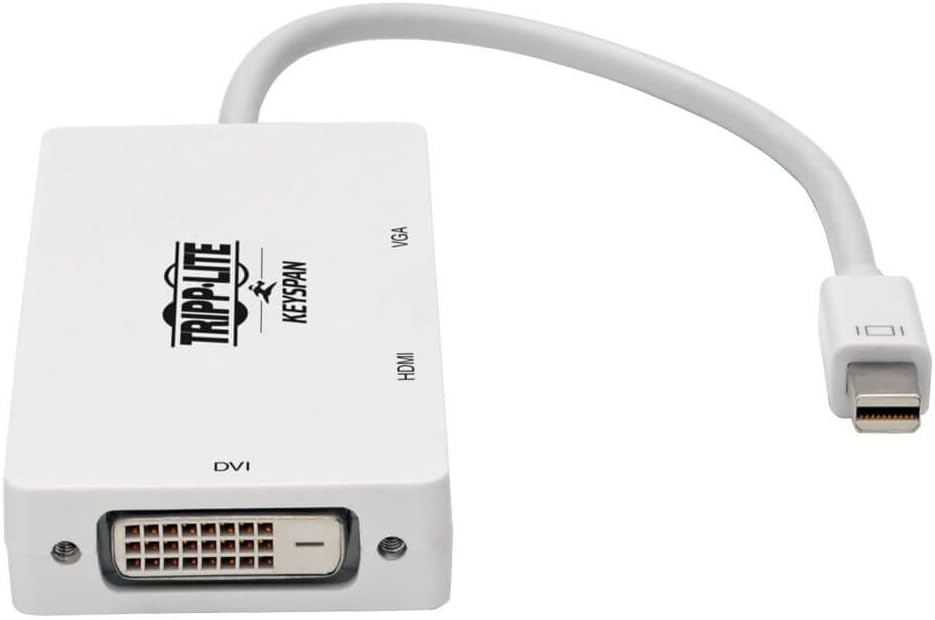 Eaton Tripp Lite Series Keyspan Mini DisplayPort to VGA/DVI/HDMI All-in-One Converter Adapter, Thunderbolt 1/2, 1080p