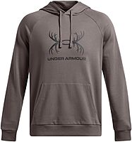 Under Armour Men's Rival Fleece Antler Wordmark Hoodie