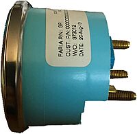 Faria 13721 Chesapeake Fuel Level Gauge - Black SS, 2"