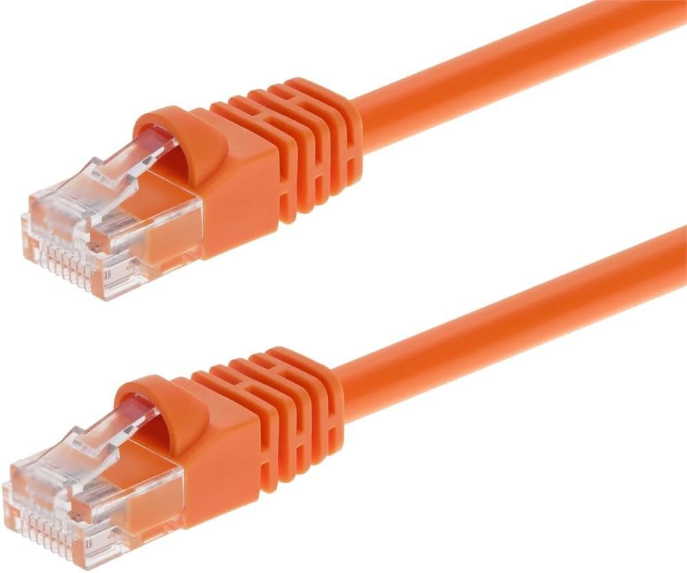 Monoprice 10FT 24AWG Cat6 550MHz UTP Ethernet Bare Copper Network Cable - Orange