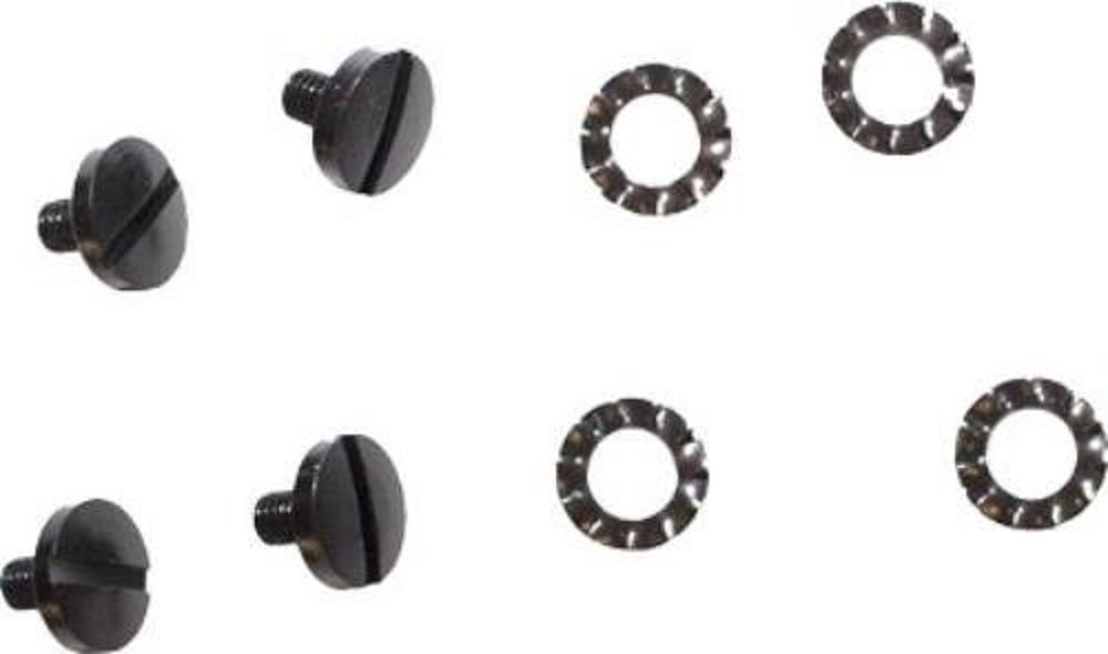 Beretta Allen/Hex Handle Slotted Head Screws Kit for 92/96/98 Series, 4 Screws and 4 Washers, Matte Black, Assorted (EU00017)