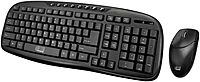 WKB-1330CB - Wireless Keyboard and Mouse Combo, Desktop Keyboard, Ambidextrous Mouse, Multimedia Hotkeys