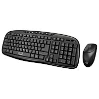 WKB-1330CB - Wireless Keyboard and Mouse Combo, Desktop Keyboard, Ambidextrous Mouse, Multimedia Hotkeys