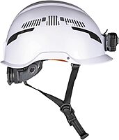 Klein Tools Safety Helmet, Type-2 Safety Helmet, Vented, Class C Helmet w / Light