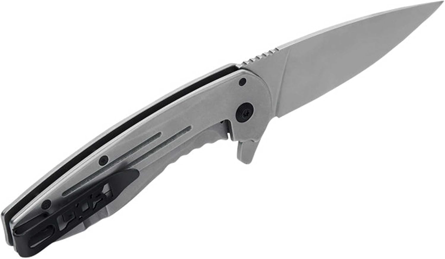 SOG Aegis FLK Portable Compact Outdoor Everyday Carry (EDC) Pocket Folding Knife | All-Metal Construction | Quick Opening