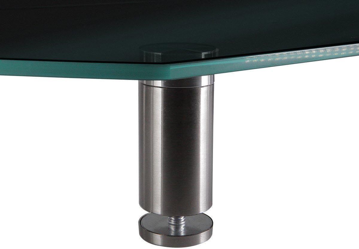 Monoprice Large Multimedia Desktop Stand - Black Glass (30.8 x 11in) Stand & Riser, Desktop TV Stand