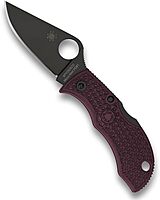 Spyderco Manbug Folding Pocket Knife with Micro-Melt PD#1 Steel Blade and FRN Handle - PlainEdge - MBBGBKP
