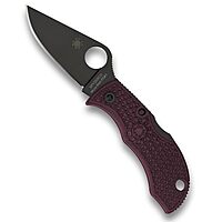 Spyderco Manbug Folding Pocket Knife with Micro-Melt PD#1 Steel Blade and FRN Handle - PlainEdge - MBBGBKP
